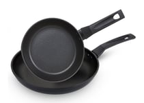 Prestige Aluminium Fry Pan 2 Pack Non Stick Induction Safe Cookware -21cm & 29cm