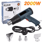 Hot Air Heat Gun Dual Temperature Paint Stripper DIY Tool + 4 Nozzle UK 2000W