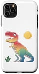 iPhone 11 Pro Max Pixel Dinosaur Retro Style - 8-Bit Dino Graphic Case