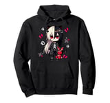 Chibi Kawaii Emo Pastel Goth Girl Japanese Creepy Anime Pullover Hoodie