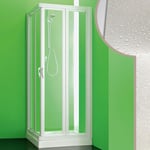 Parois cabine de douche en acrylique h 190 mod. Giove cm 80X80 cm avec ouverture pliante