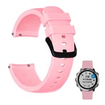 Garmin Vivomove Luxe / 3 Style Venu twill silikoninen ranneke - Pinkki