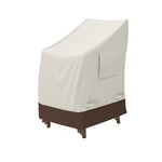 Amazon Basics Housse de protection pour chaises de jardin empilables, Beige/brun Clair, 119.4 x 91.4 x 71.1 cm