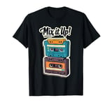 Retro Cassette Tapes Mix it Up 80s & 90s Music Graphic T-Shirt