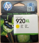 HP 920XL Ink Cartridge - Yellow (Genuine) (CD974AE BGX)