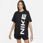 Nike Women's T-shirt Air Urheilu BLACK/WHITE