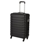 Featherstone 4 Wheel Hard Medium Suitcase - Black