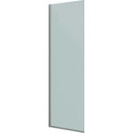 Dansani Match duschvägg, modell D, 77 cm, frostat glas, satin profil