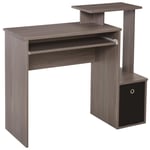 Computer Desk with Sliding Keyboard Tray Storage Drawer Shelf