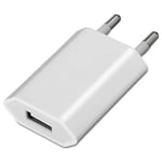 OCIODUAL Aisens A110-0063 5V 1A USB-laddare för mobiltelefoner Smartphones Vit 2-stifts resenätadapter