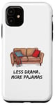 Coque pour iPhone 11 Pyjama introverti pour l'anxiété sociale Stay at Home Zone de confort