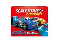 Scalextric - Circuit Compact - Piste de Course Complète - 2 Voitures et 2 Commandes 1:43 (Kids Race)