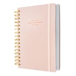 Kokonote Diary 2024-2025 Dusty Pink | Back To School 12 Months Academic Diary A5 Day To Page | August 2024 - July 2025 | Mid Year Diary 2024-2025 With Stickers | Daily Academic Planner