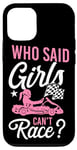 iPhone 12/12 Pro Go Kart Racing Girl Female Vintage Who Said Girls Can't Case