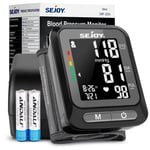 SEJOY Digital Wrist Blood Pressure Monitor Automatic Machine Heart Rate Measurer