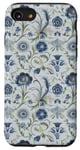 Coque pour iPhone SE (2020) / 7 / 8 Bleu Floral Botanique Femme