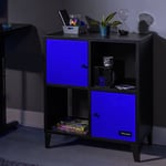 X Rocker Mesh-Tek Square 4 Cube Storage Unit- Blue and Black