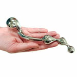 Rouge Stainless Steel Prostate Probe 8" P Spot Anal Plug Metal Beads S&M Sex Toy