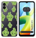 Housse En Silicone Transparent Pour Xiaomi Redmi A1 Plus Design Cactus Dessins