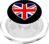 I Heart United Kingdom - Fun English, Scottish, Welsh, Irish PopSockets PopGrip for MagSafe