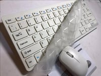 White Wireless MINI Keyboard & Mouse Set for Samsung UE46F6510 46" LED Smart TV