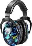 030 Casque Anti Bruit Enfant Facilement Réglable Pliable, Protection Auditive confortable avec Sac de Transport, SNR 25dB pour l`Autisme, TDAH, Feux d`Artifice, Concert, Graffiti