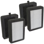 HEPA Filters for LEVOIT LV-H128 LV-H13EU Air Purifier LV-H128-RF LV-13EU-RF x 4