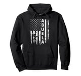 Gymnastics Gymnast Abuela America Flag Vintage Christmas Pullover Hoodie