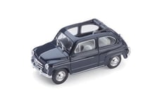 1:43 Brumm Fiat 600 D Berlina 1960 Trasformabile Aperta Bleu Scuro 456 R317-10 B