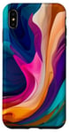 Coque pour iPhone XS Max Rubans de couleur abstraits aléatoires