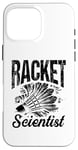 Coque pour iPhone 16 Pro Max Raquette de volant de badminton Coach