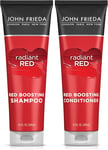 John Frieda Red Enhancing Shampoo & Conditioner Bundle, Radiant Red Shampoo & E