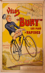 BURY VéLO/CYCLES Rngi - POSTER HQ 80x110cm d'une AFFICHE VINTAGE