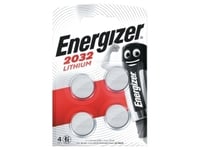 Knapcellebatteri, Energizer Lithium, Cr2032, 4 St