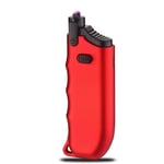 ZZBB Electric Lighter Windproof Usb Arc Lighter Plasma Flameless Rechargeable Electric Lighter Multi-protect Safety Systems for Cigarette Candle with Led Power Display,Red