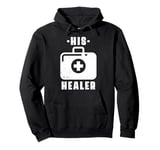 His Healer Gamer Role Games Matching Couple Pullover Hoodie