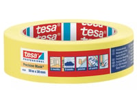 Tesa 4334, Allsiding Maskeringstejp, Papper, Gul, Keramiska, Glas, Metall, Plast, Trä, Universal, Universal