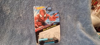 HOT WHEELS THE AMAZING SPIDERMAN 2 ELECTRO NEW on creased card