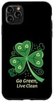 Coque pour iPhone 11 Pro Max Go Green - Live Clean - Trèfle recyclable