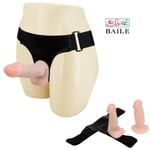 Gode Ceinture Gode Réaliste Sextoys Femme Couple Strap on Harnais + 2 Godemichet