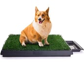 Sailnovo Toilette pour Chien Interieur Bac à Litière Intérieur Domestiques Tapis d'herbe