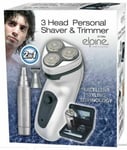 Professional 3 Head Personal Men Rechargeable Cordless Shaver Nose Ear Trimmer