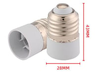 E27 vers E14 Adaptateur de Douille,E27 vers E14 Ampoule de Base Convertisseur Ampoule,0-250V, Puissance Maximale 200W, lot de 6.