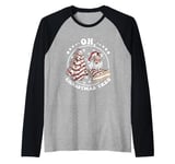 Oh Christmas Tree Funny Christmas Tree Cakes Raglan Baseball Tee