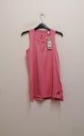 ADIDAS AEROREADY DESIGNED 2 MOVE SPORT TANK TOP Size UKXS {B147} 