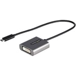 StarTech.com USB C to DVI Adapter - 1920x1200p USB-C to DVI-D Adapter Dongle ...