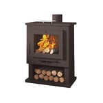 Poêle à bois chauffe plat - firematic Utha 11.2 kW