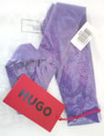 Hugo Boss Tie Purple Pastel Floral 6cm - NEW With Tag