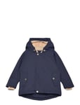 MINI A TURE Matwally Fleece Lined Winter Jacket. Grs Marinblå