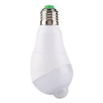 Eosnow - Lampe à ampoule led avec détecteur de mouvement, tête de détection rotative à 350 ° pour couloir E27 (blanc froid, 7 w)